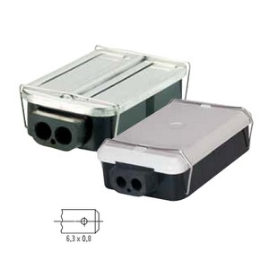 [5.08223.400] Plastic housing with plastic cover and clip lock 