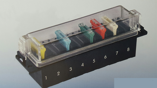 [67111] Fuse box 8-pin sw complete w. cover