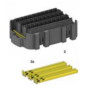 [0101370] Module component 30xMINIVAL or 10xMICRORELAY module incl. Secondaylock- Color: black 