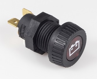 [738003] Indicator Light - Red - Battery Charge Control - Merit (H91)