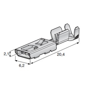 [1708401] Flat receptacle F480 1.5-2.5mm² on spool