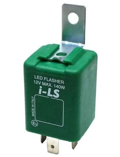 [BG242+1.6C2LEDiLS] xxx I-LS Flasher Unit 24V 4 PINS 2+1(6) MAX 140W LED + 1 angle bracket (metal)