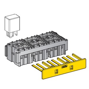 [0101484] Socket for micro relay 6-way plug-in module for central electrics 