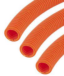 [NC08-S/OR/100] ABB corrugated pipe, slotted, DN 7.5, PA6, orange - (packing unit 100m)