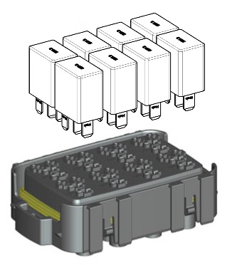[0301677] Module WP 8 Micro Relays - black