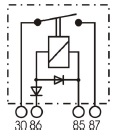 [HSR124A2V100] Powerrelay 24V - Closer - 100A - Version: V - with bracket - Terminals: 2xM6 / 2x6,3mm