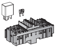 [0301564] Module component MINIVAL / MICRORELAY module gray - without secondary lock 