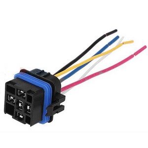[9.9047.2] Minirelay socket - waterproof - 100cm cable - 4-pin's