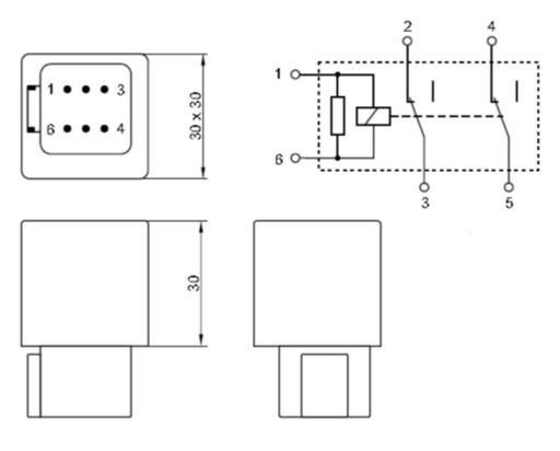 [CANTR12VDT6] CAN-Bus Cut-Off Relay 12V with Deutsch Connector