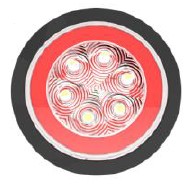 [LR.X.0002] LED Rear Light round - Function: Tail/Turn - 10-30V - 9W - D:129,7/H:48,5mm