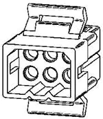 [03-09-2061] Connector housing, MOLEX, 6-pin, series 1261 
