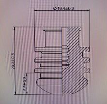 [4423721] Blind plug - material: silicone - color: white 