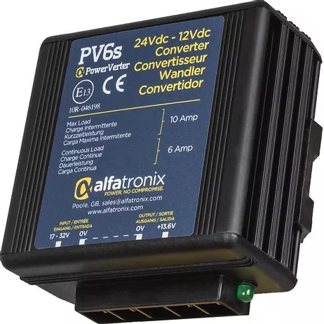 [PV6s] Voltage Converter 24V/12V AlfaTronix PowerVerter PV6s