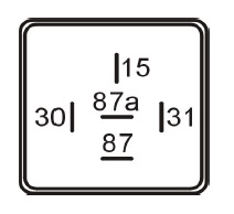 [SHR1220.5P5.2] Stepping relay 12V 15/20A - pos. triggered - changer - without bracket (optional)