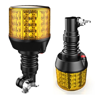 [LW.X.0007] Beacon / Warning Light LED 10-30V - 32W, flexible DIN mount base