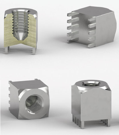 [05.08.0003.N] SOCKET WITH INTERNAL THREAD, MASSIVE PRESS-FIT TECHNOLOGY, PINS ARRANGED IN TWO ROWS