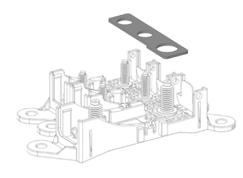 [0301251] Bridge for MegaVal holder 558-2Midi + 1Mega 