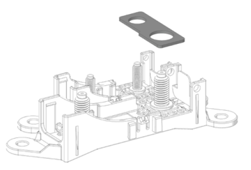 [0301252] Bridge for MegaVal holder 58-1 Midi + 1 Mega 