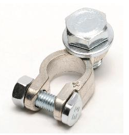 [66022] Battery clamp (+) - ring cable fitting M8 - 35-120mm² (M8x16)