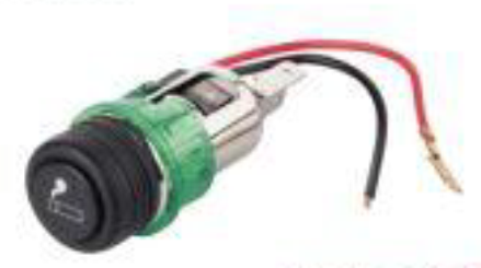 [HQ6105] Cigarette lighter with socket and green LED
