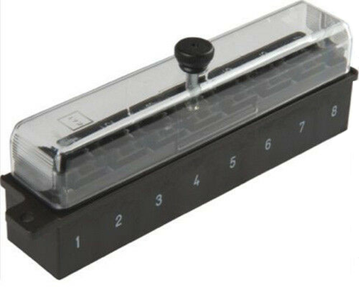 [H1293] UniVal/normOTO fuseholder with transparent Cover with schrew, 8-pol.