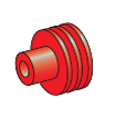 [4550748] Seal for MTA 280 series; Cable cross-section: 1.2-2.1mm²; Material: silicone: red 