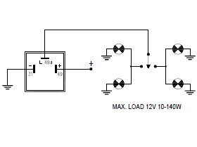 [BG24.10.140W.3T] Flasher Unit 24V universal 10/140W - frequency: 90 Imp/min +/- 15 - bracket: option - 30x30x55mm