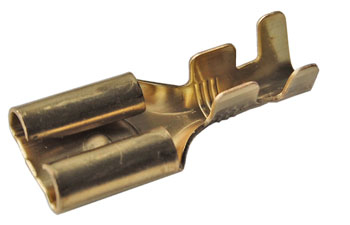 [05CP55423] Receptacle 9,5 mm with locking notch - Wire Range: 3mm²-6mm² - Material: CuSn (from Coil)