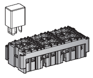[0301484] Relay socket module Micro 6-fold without secondarylock 