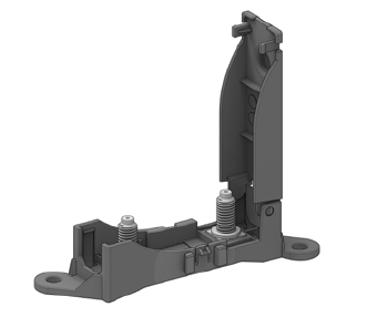 [0301498] Fuse holder MEGAVAL with hinged cover and lateral fastening straps 