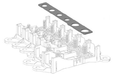 [0301225] Bridge for 4 MIDIVAL / 2 MEGAVAL holders 555588