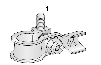 [1506650] Battery clamp (-) with screw clamp M6 - cable cross-section 10-20mm² 
