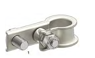 [1506678] Battery clamp (-) with screw clamp M8 