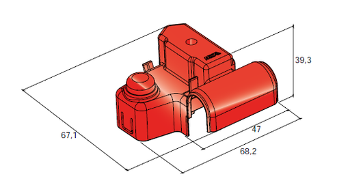 [4510499] COVER FOR BATTERY CONNECTOR RED 1506765 