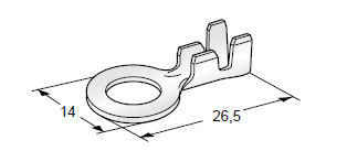 [1603000] Ring cable lug - M8 