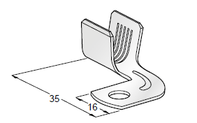 [1708310] Ring cable lug CBA SX G90 - M8 - cable cross section: 50-70mm² - material: CuZn-Sn - coil 