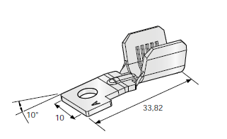 [1705816] Ring cable lug MIDI G10 - POL A - M5 - Cable cross-section: 10-20mm² - Material: CuZn-Sn 
