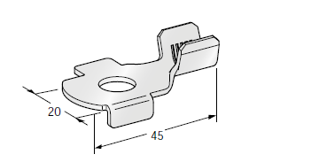 [1708270] Ring cable lug SQR C SX - Hole: M10 - Cable cross section: 25-40mm² - Material: CuZn-Sn 