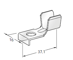 [1606992] Ring cable lug SQR A - Hole: M8 - Cable cross section: 25-40mm² - Material: CuZn-Sn 