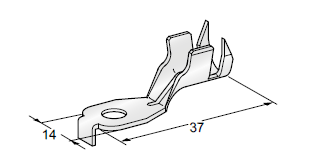 [1706890] Ring cable lug SMT A - Hole M6 - Cable cross section: 10-16mm² - Material: CuZn-Sn 