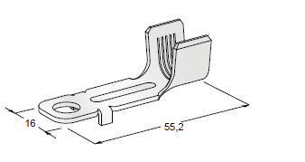 [1606796] Ring cable lug SMT C - Hole: M8 - Cable cross section: 50-70mm² - Material: CuZn-Sn 