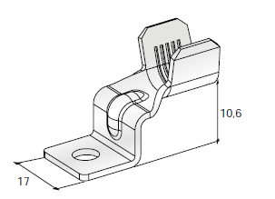 [1608382] Ring cable lug FDU G90 - Hole: M6 - Cable cross section: 25-40mm² - Material: CuZn-Sn 
