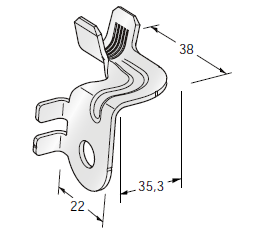 [1609100] Ring cable lug ND TW90 - Hole: M8 - Cable cross section: 25-40mm² - Material: CuZn-Sn 