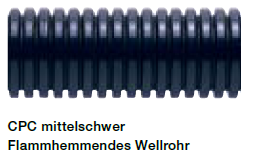 [CPC25/50] ABB Flame retardant conduit CPC Medium weight - FR Co-Polyester - NW 22 - black - (PU 50m)