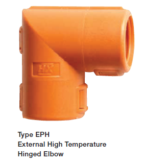 [EPH08S08] ABB -External Hinged Elbow - Series EPS - 90° NC08-NC08 - PA6 black