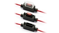[H7335] Fuseholder miniOTO  Housing: PP - cable diameter: 2.5mm² red wire 1-pol. with cover