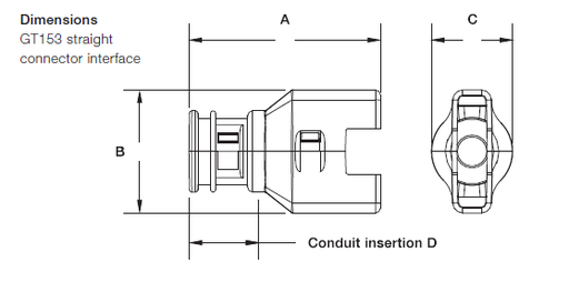 [CI08-GT153] ABB - External hinged connector interfaces - Series Delphi - NC 08 - NW 7,5