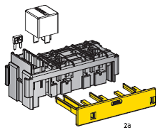 [0101504] Module component - 4 x MINIVAL - 2 x MINI RELAIS module including secondary lock 