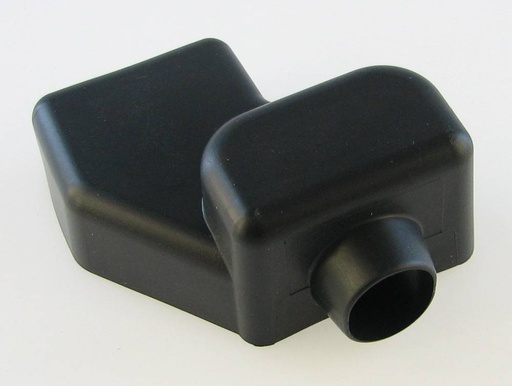 [CR.1.0003] Terminal Cover - Rubber - angled for offset screw connection - black