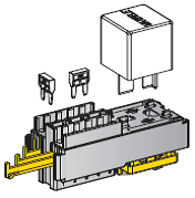 [0101510] Module component - MINIVAL / MAXIRELAY module - color: gray 
